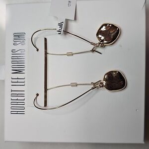 Robert Lee Morris Sculpted Goldtone Earrings